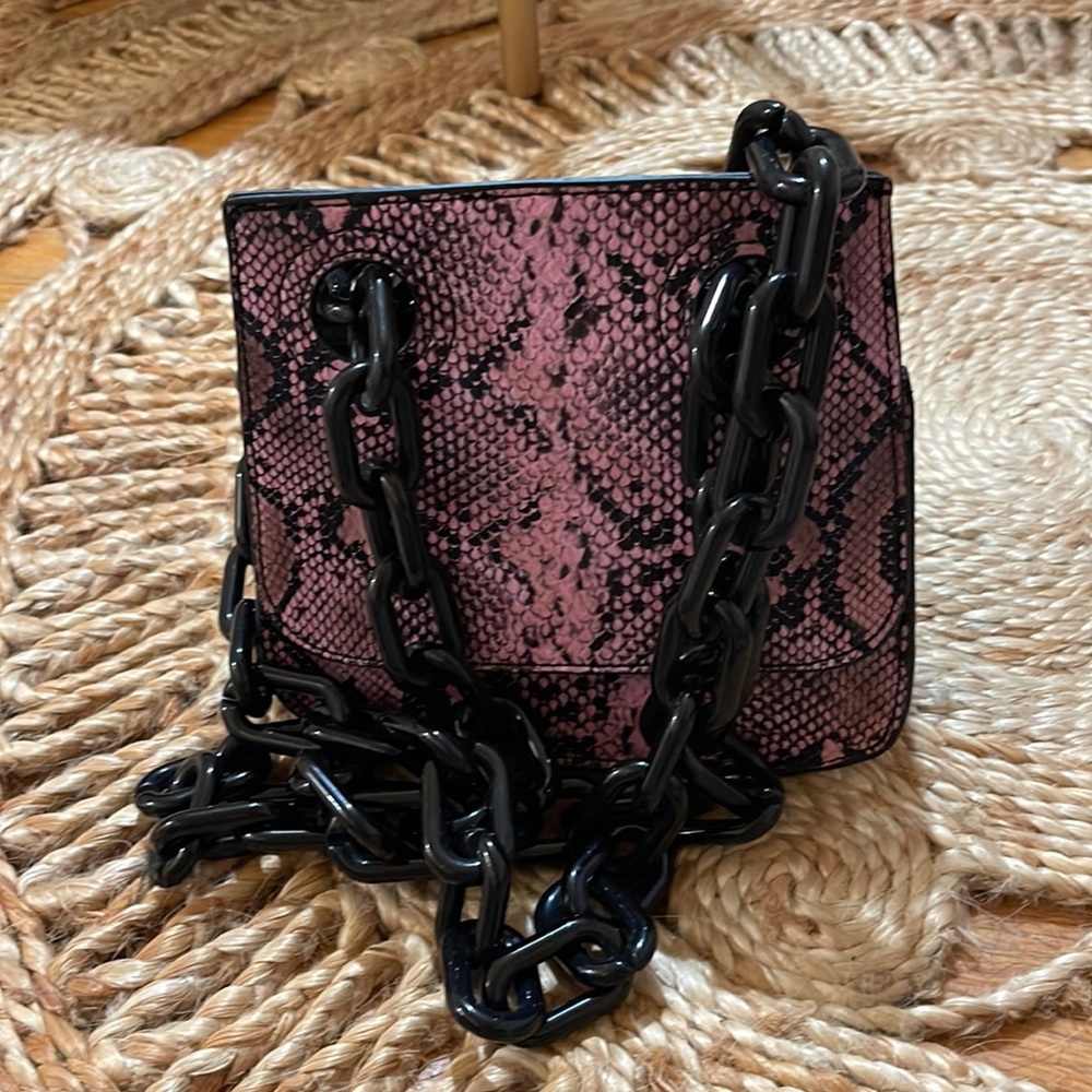 Studio 33 pink snake handbag